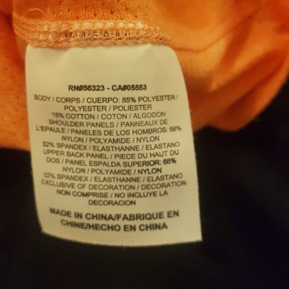 Nike Women's Lightweight Dri-Fit Orange Tank Top - Picture 9 of 9